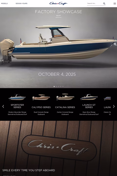 Chris-Craft Homepage 1440px