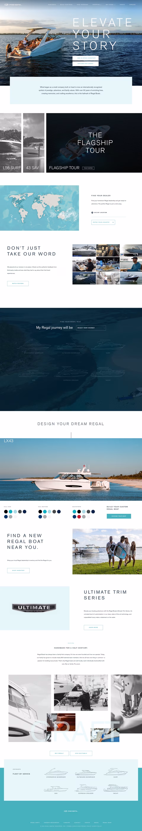 Regal-Boats Homepage 1440px