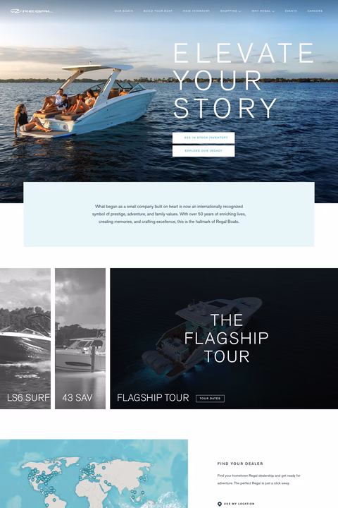 Regal-Boats Homepage 1440px