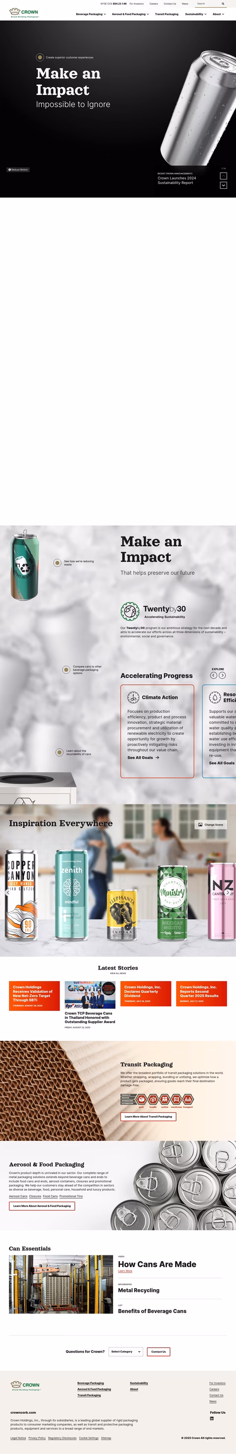 Crown-Packaging Homepage 1440px