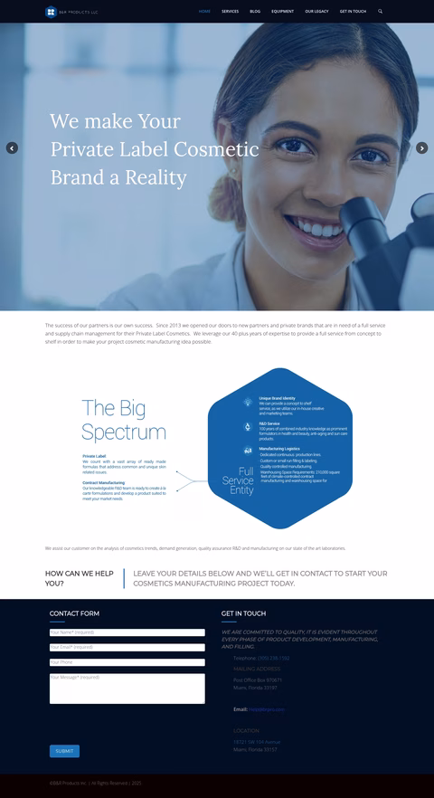 B-R-Products Homepage 1440px