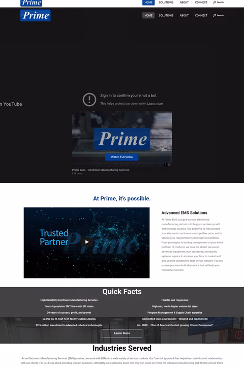 Prime-Technological-Services Homepage 1440px