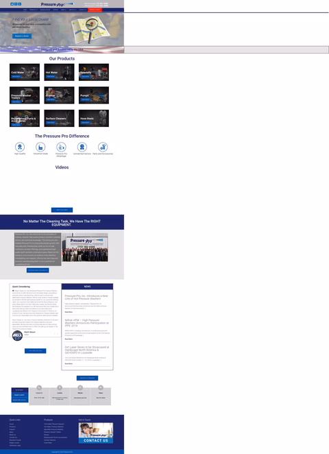 Pressure-Pro Homepage 1440px