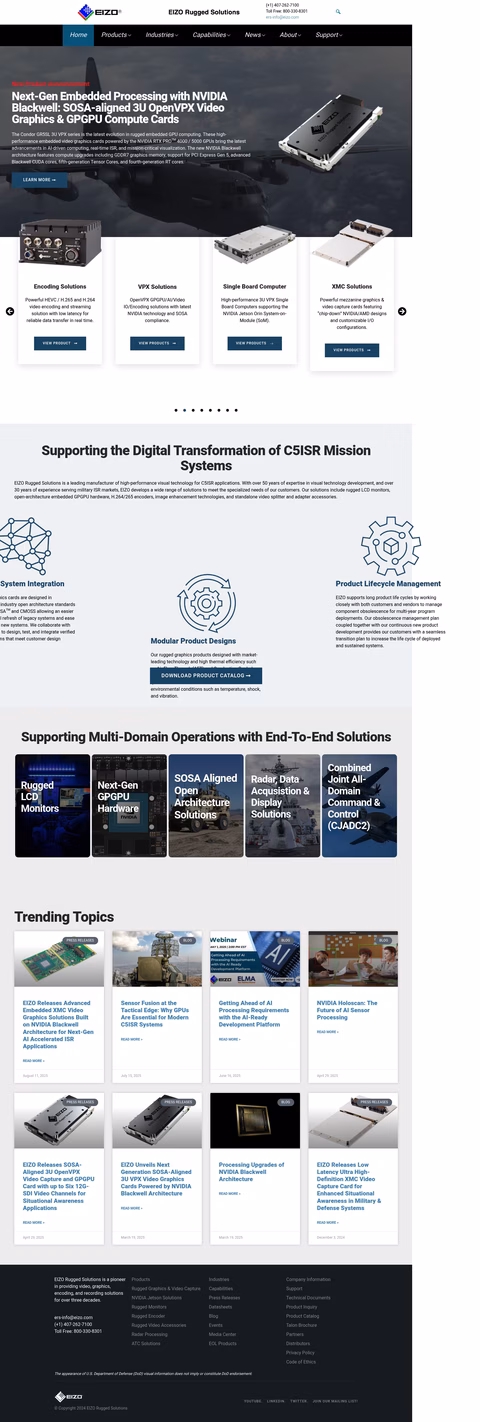 Eizo-Rugged-Solutions Homepage 1440px