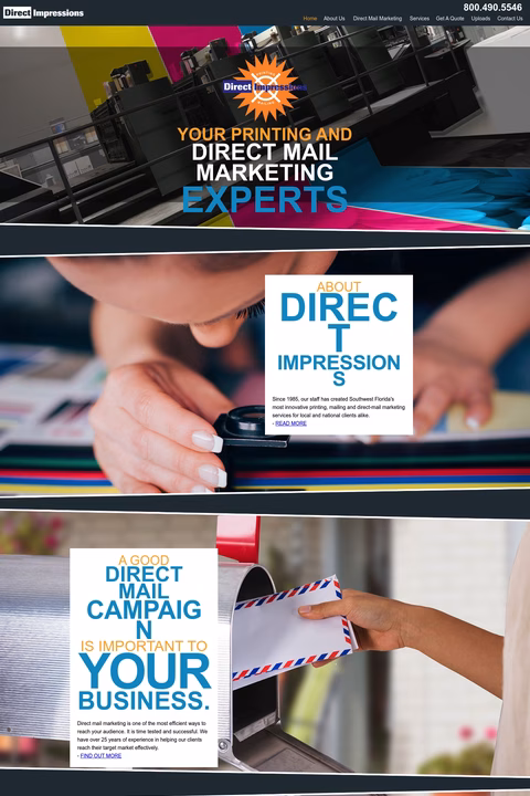 Direct-Impressions Homepage 1440px