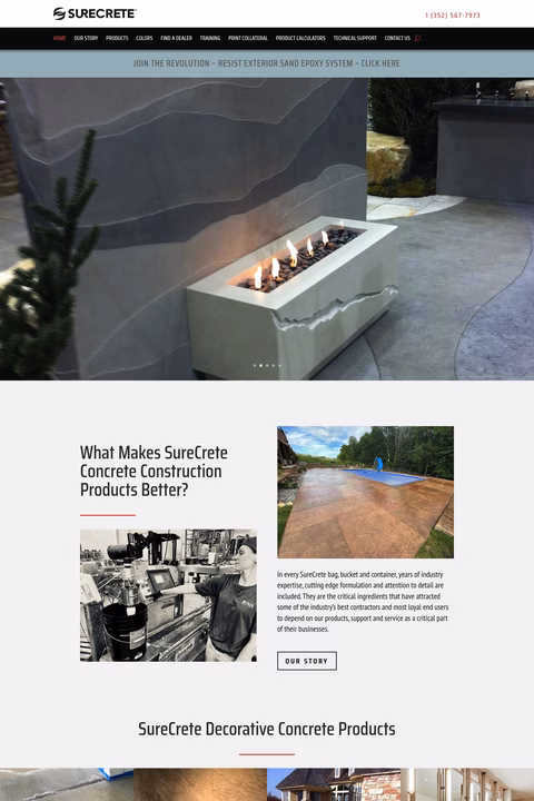 Surecrete-Design-Products Homepage 1440px