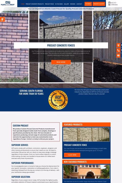 Atlantic-Coast-Precast Homepage 1440px