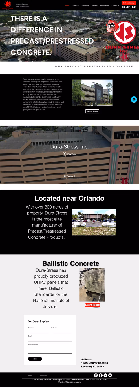 Dura-Stress Homepage 1440px