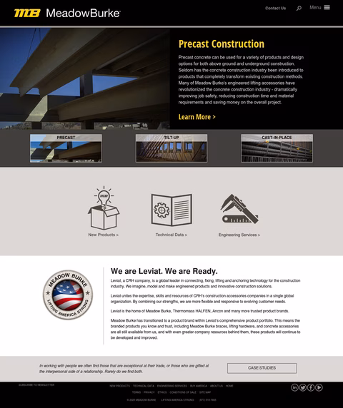 Meadow-Burke Homepage 1440px