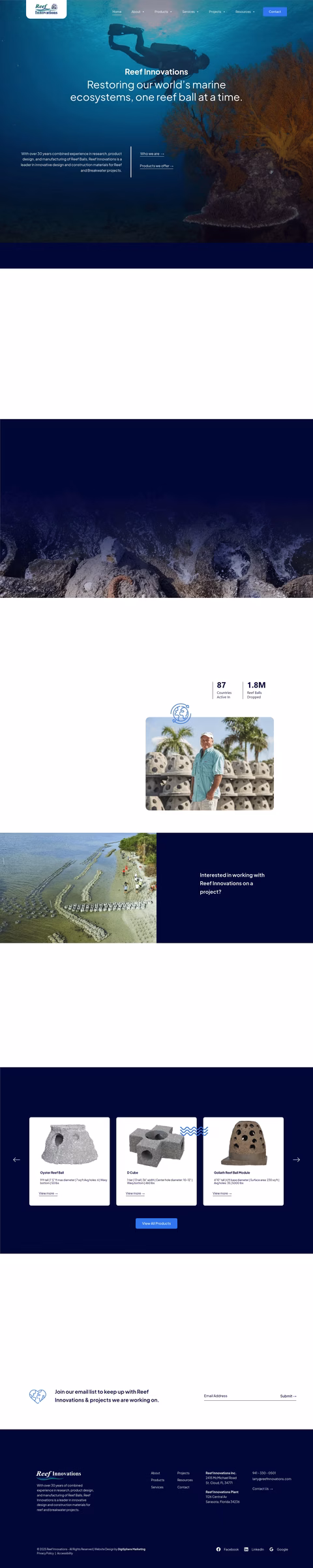 Reef-Innovations Homepage 1440px