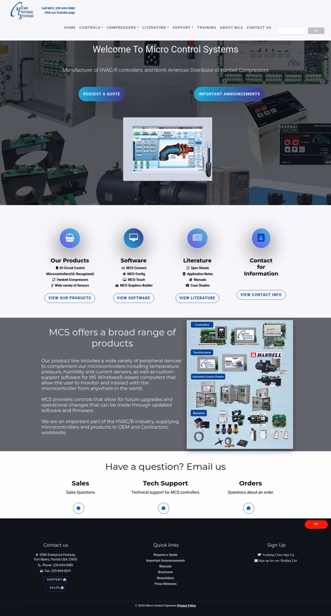 Micro-Control-Systems Homepage 1440px
