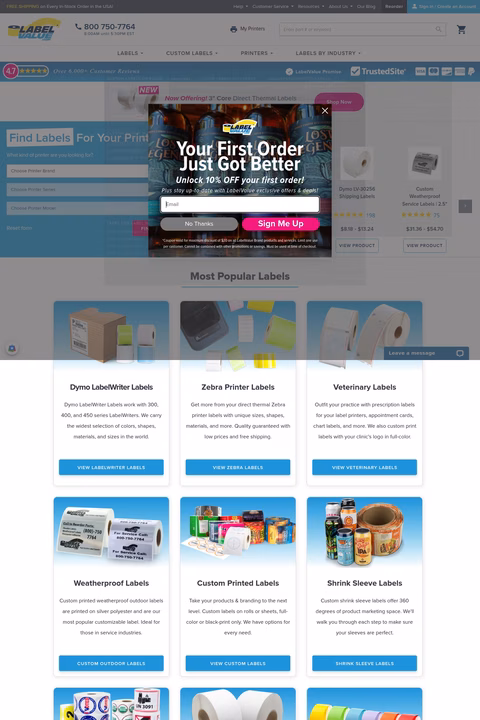 Labelvalue Homepage 1440px