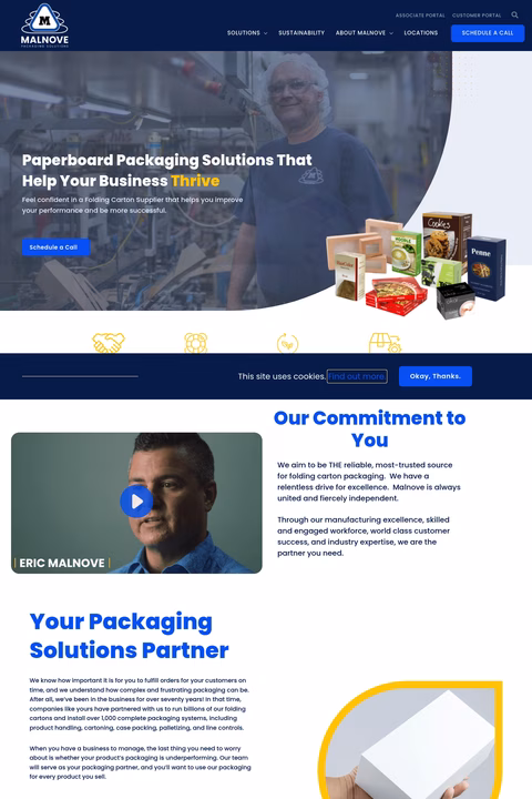 Malnove-Packaging-Solutions Homepage 1440px