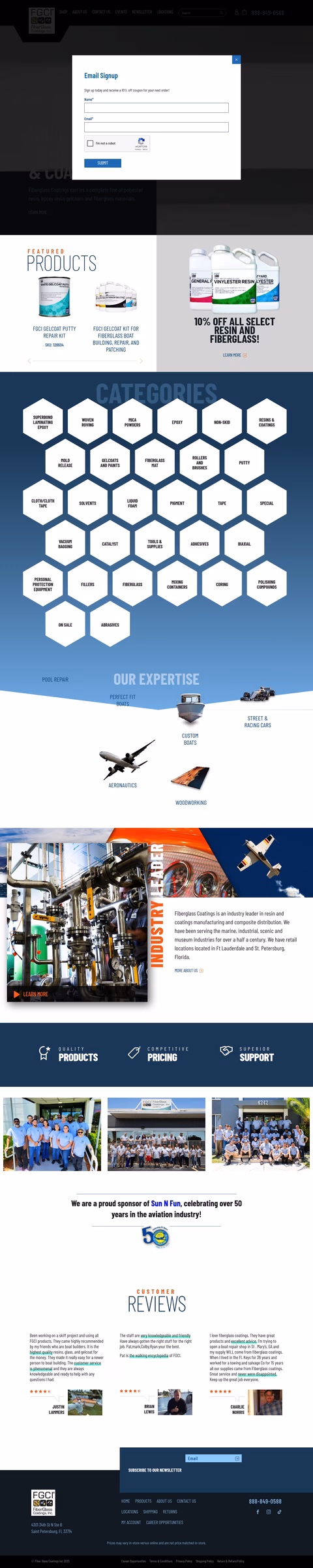 Fiberglass-Coatings Homepage 1440px