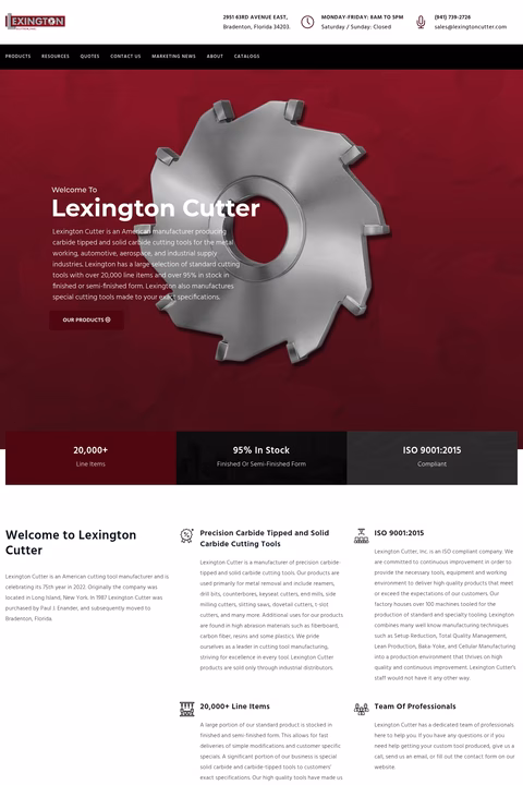 Lexington-Cutter Homepage 1440px