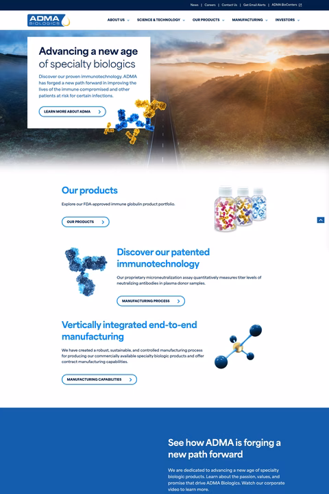 Adma-Biologics Homepage 1440px