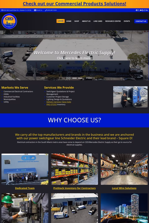 Mercedes-Electric-Supply Homepage 1440px