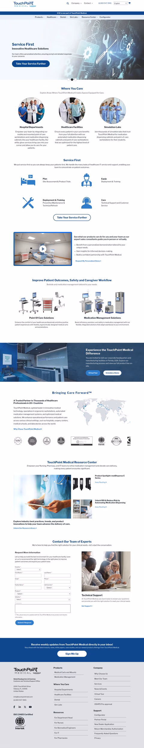 Touchpoint-Medical Homepage 1440px