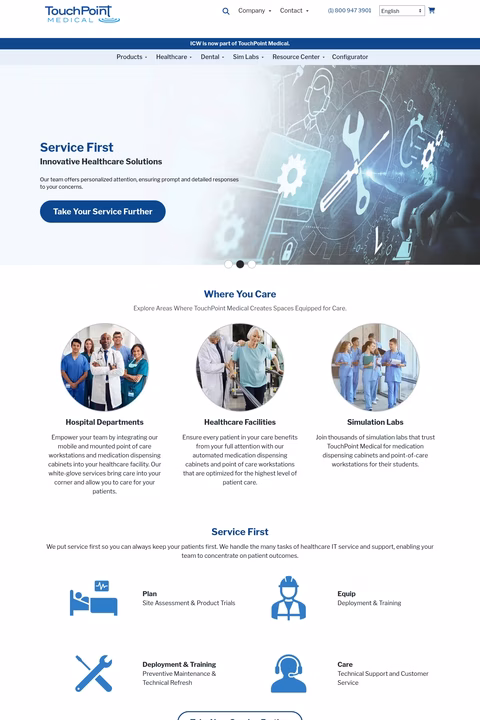 Touchpoint-Medical Homepage 1440px