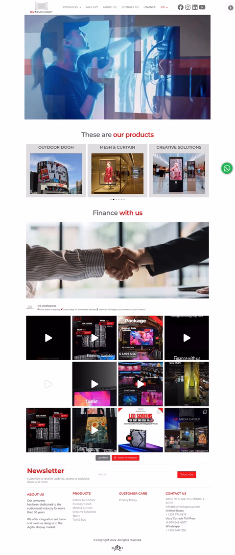 Led-Media-Group Homepage 1440px