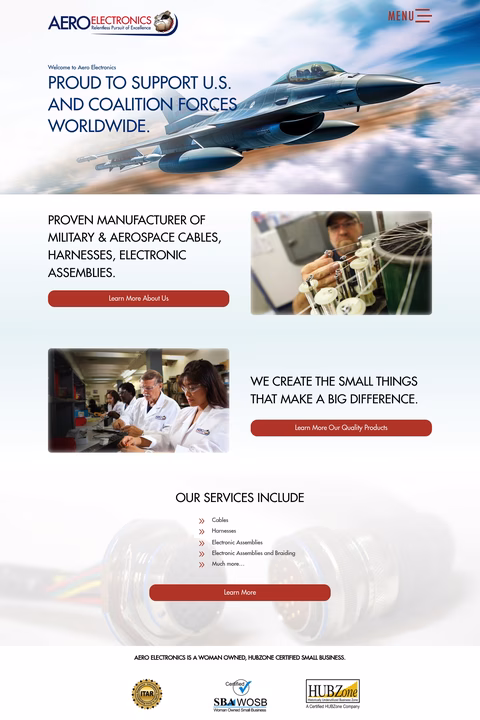 Aero-Electronics Homepage 1440px