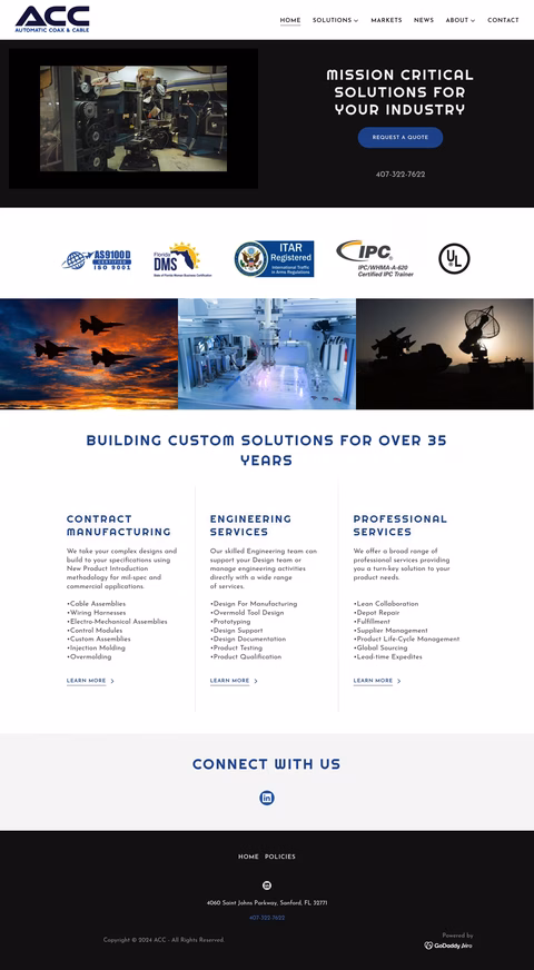 Automatic-Coax-Cable Homepage 1440px