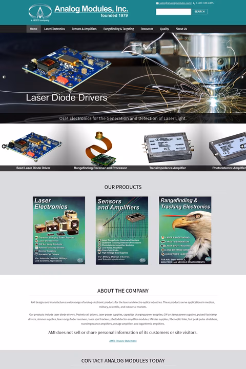 Analog-Modules Homepage 1440px