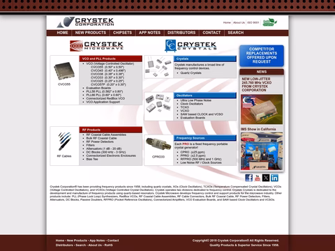 Crystek-Corporation Homepage 1440px