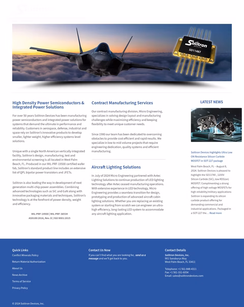 Solitron-Devices Homepage 1440px