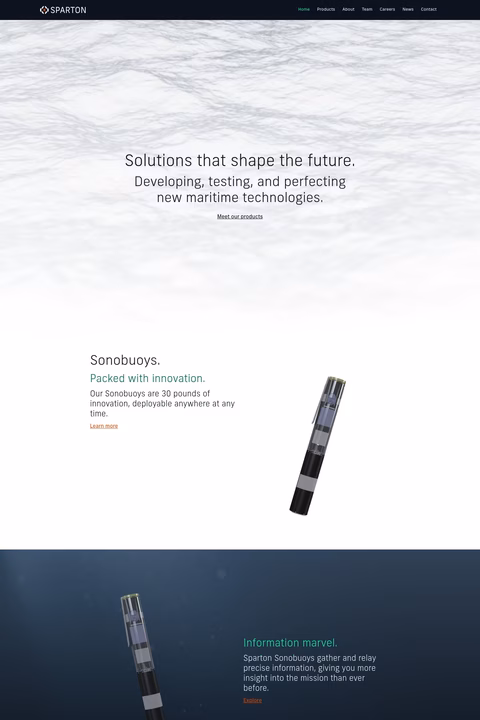 Sparton Homepage 1440px