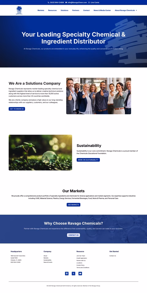 Ravago-Chemicals Homepage 1440px