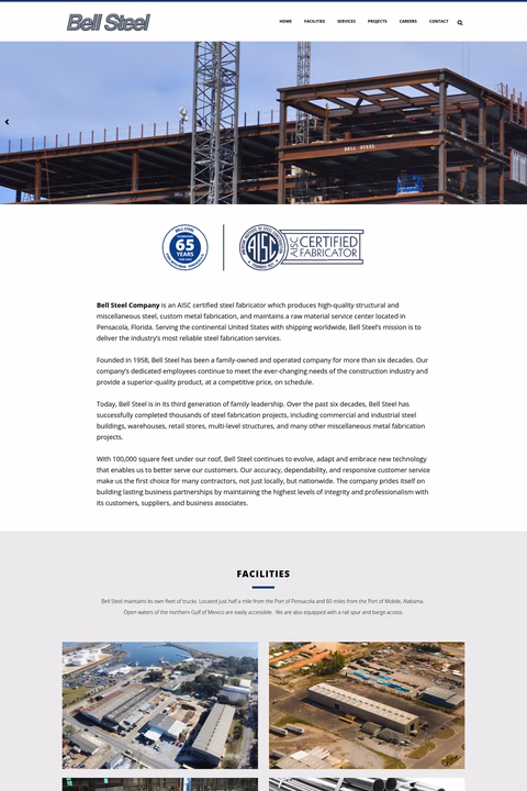 Bell-Steel Homepage 1440px