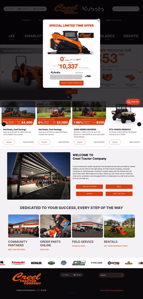 Creel-Tractor-Company Homepage 1440px