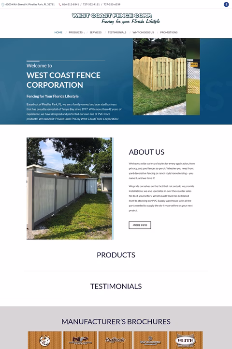 West-Coast-Fence Homepage 1440px