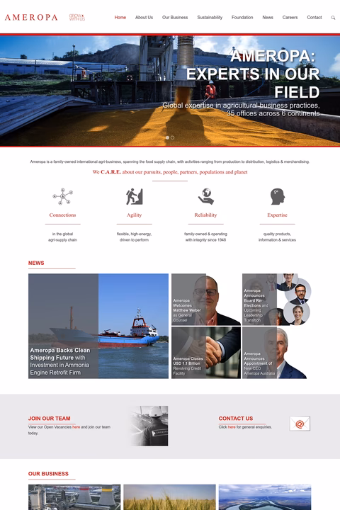 Ameropa-Usa Homepage 1440px