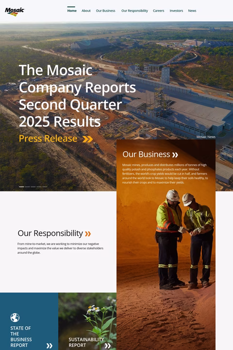 The-Mosaic-Company Homepage 1440px