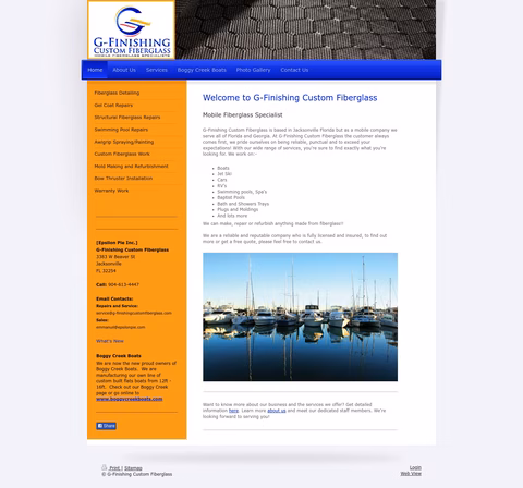 G-Finishing-Custom-Fiberglass Homepage 1440px