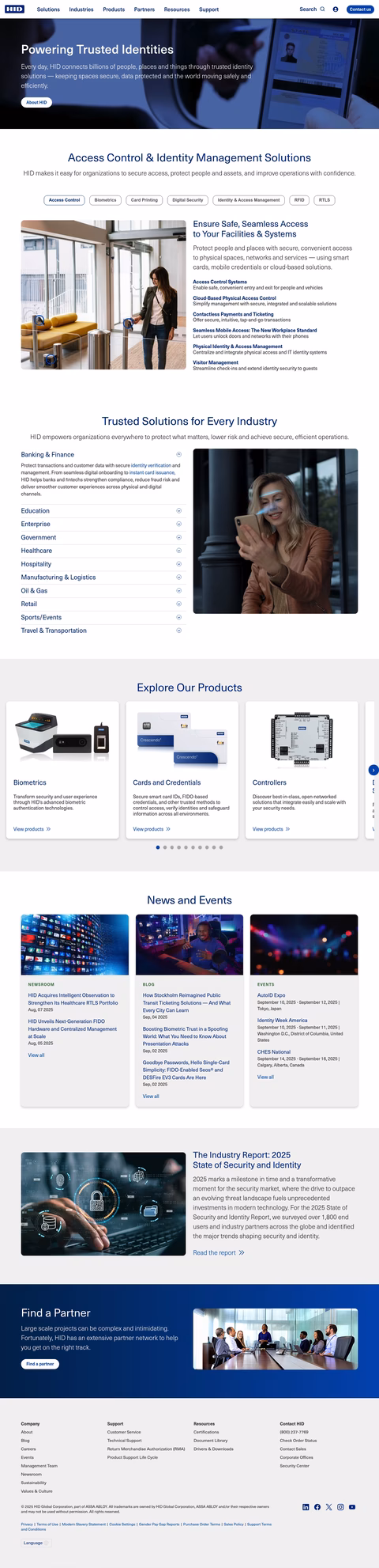 Hid-Global Homepage 1440px