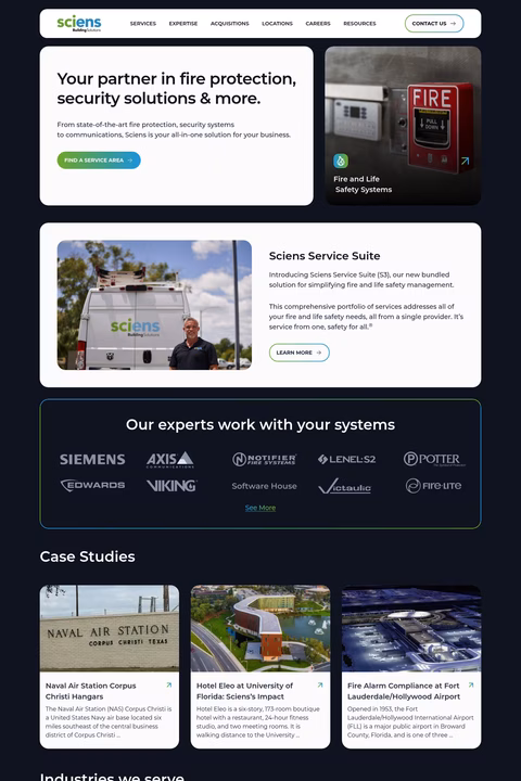 Sciens-Building-Solutions Homepage 1440px