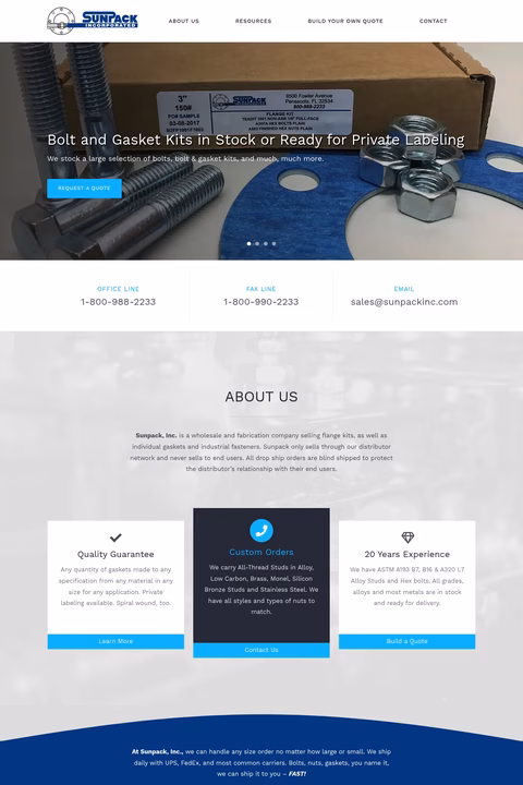 Sunpack-Inc Homepage 1440px