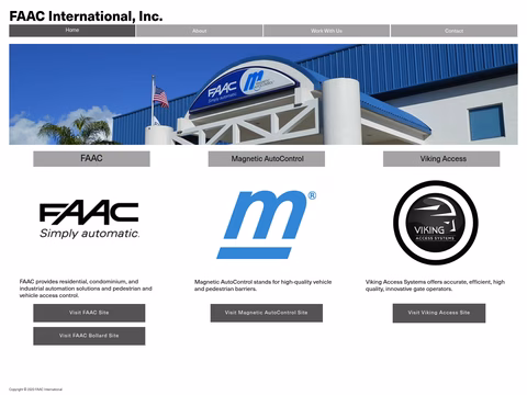 Faac-International Homepage 1440px