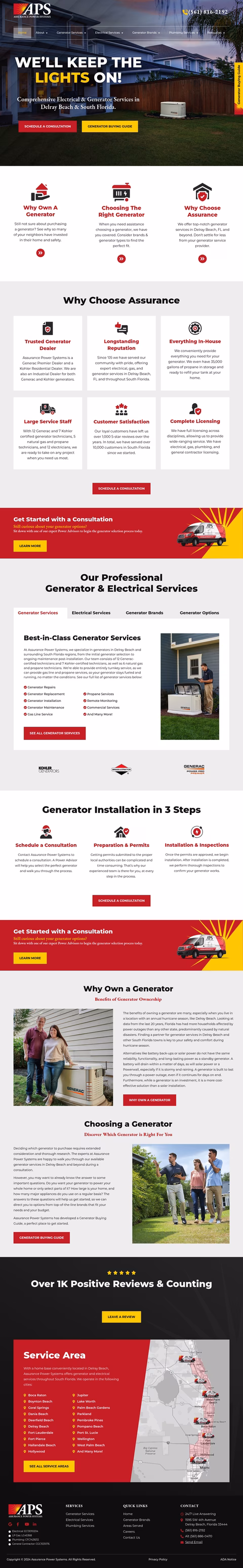 Assurance-Power-Systems Homepage 1440px