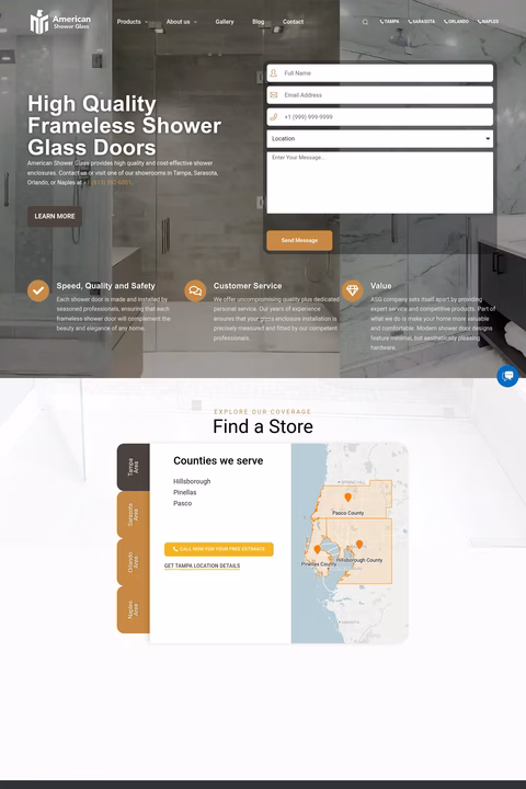 American-Shower-Glass Homepage 1440px