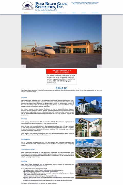 Palm-Beach-Glass-Specialties Homepage 1440px