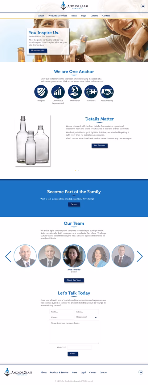 Anchor-Glass-Container Homepage 1440px