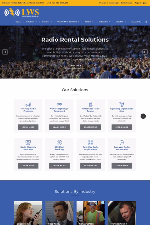 Lightning-Wireless-Solutions Homepage 1440px