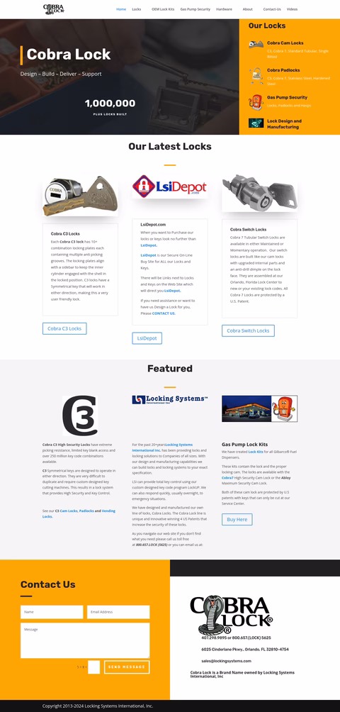 Cobra-Lock Homepage 1440px