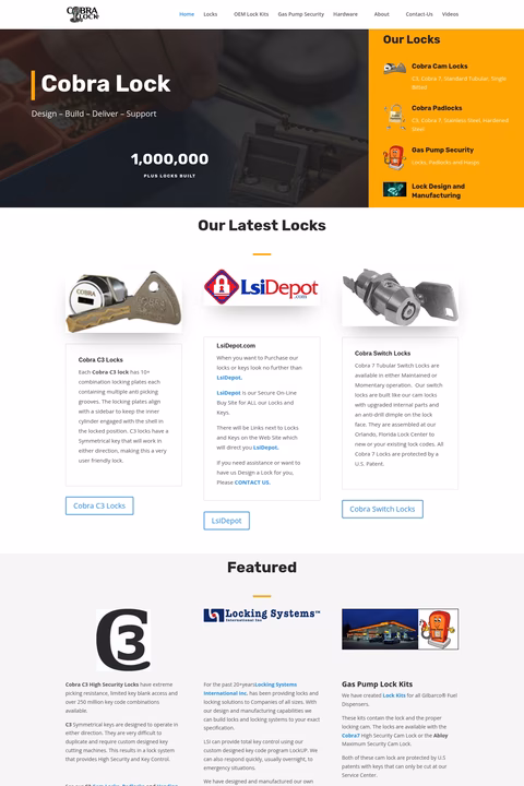 Cobra-Lock Homepage 1440px