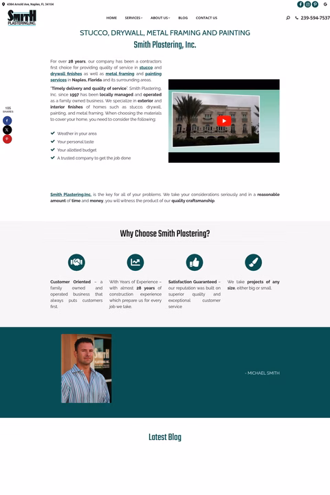 Smith-Plastering Homepage 1440px