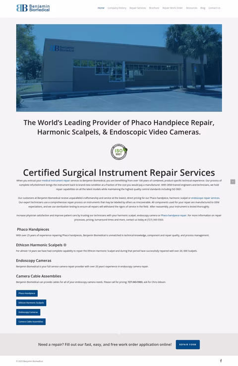 Benjamin-Biomedical Homepage 1440px